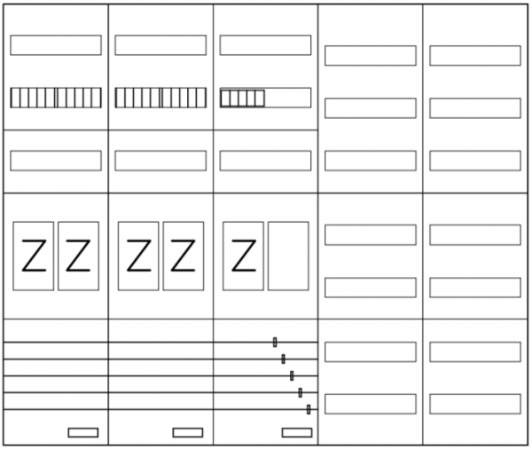 AEZ52-230-104, eHZ-Zählerverteilung