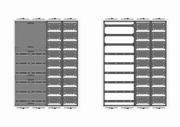 Automatenverteiler, AVK, BxHxT = 1050x1400x210, M2