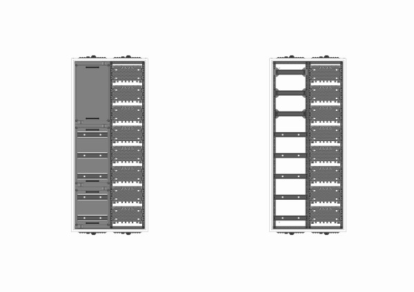 Automatenverteiler, AVK, BxHxT = 550x1250x210, M1