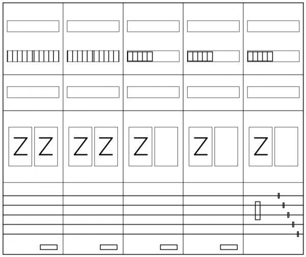 AEZ52-230-138, eHZ-Zählerverteilung