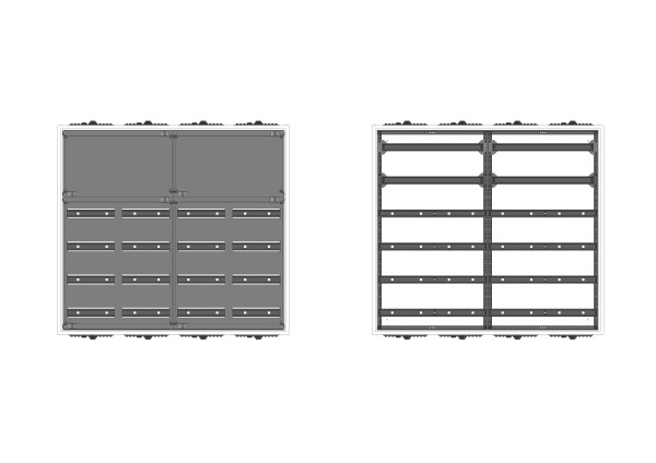 Automatenvert.-PS, AVK, BxHxT = 1050x950x210
