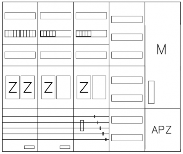 AEZ52-230-116, eHZ-Zählerverteilung