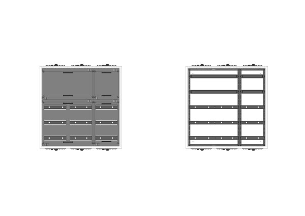 Automatenverteiler, AVB, BxHxT = 800x800x210, S