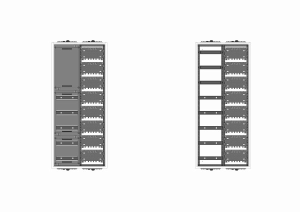 Automatenverteiler, AVB, BxHxT = 550x1250x210, M1