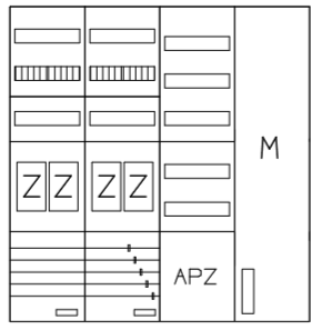 AEZ42-230-050, eHZ-Zählerverteilung