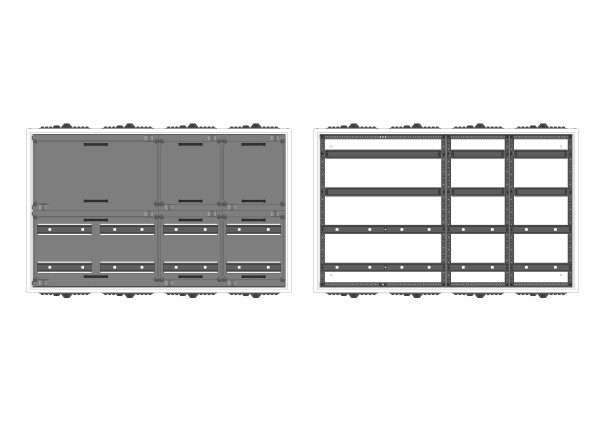 Automatenverteiler, AVB, BxHxT = 1050x650x210, S