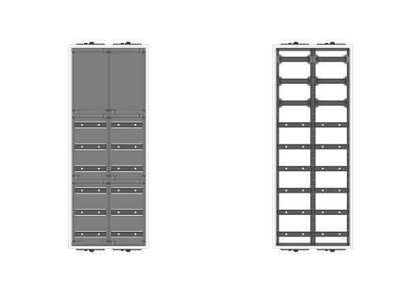 Automatenvert.-PS, AVK, BxHxT = 550x1400x210, S