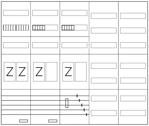 AEZ52-230-119, eHZ-Zählerverteilung