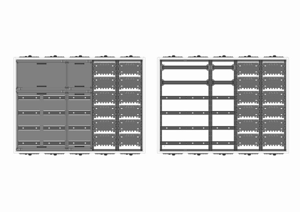 Automatenverteiler, AVK, BxHxT = 1300x950x140, M2