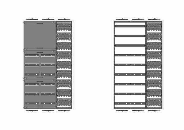 Automatenverteiler, AVB, BxHxT = 800x1400x230, M1