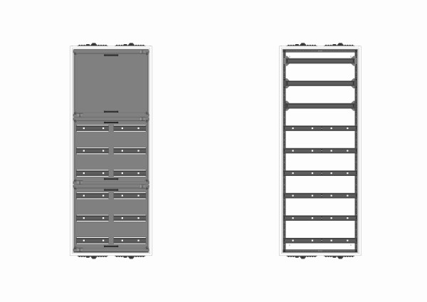 Automatenverteiler, AVK, BxHxT = 550x1400x210