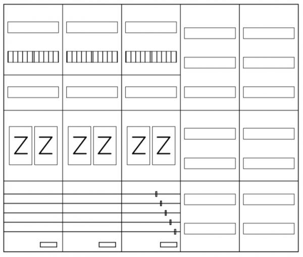AEZ52-230-109, eHZ-Zählerverteilung