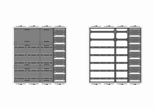 Automatenverteiler, UVK, BxHxT = 1050x1100x120, M1