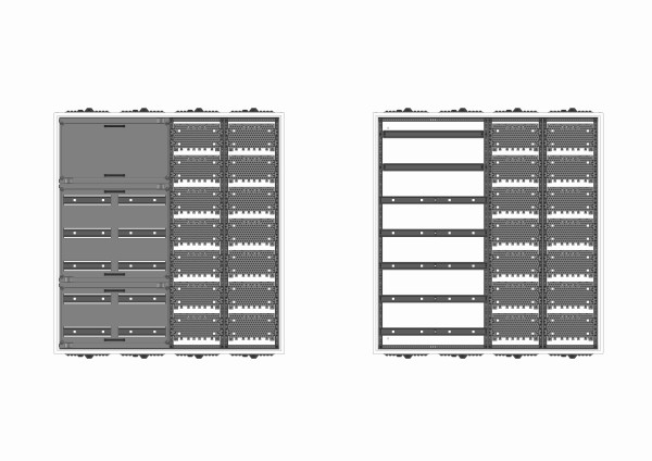 Automatenverteiler, AVB, BxHxT = 1050x1100x230, M2