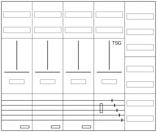 AZ52BS-210, Zählerverteilung mit 3-Punktbefestigun