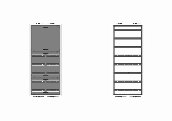 Automatenverteiler, AVB, BxHxT = 550x1250x230