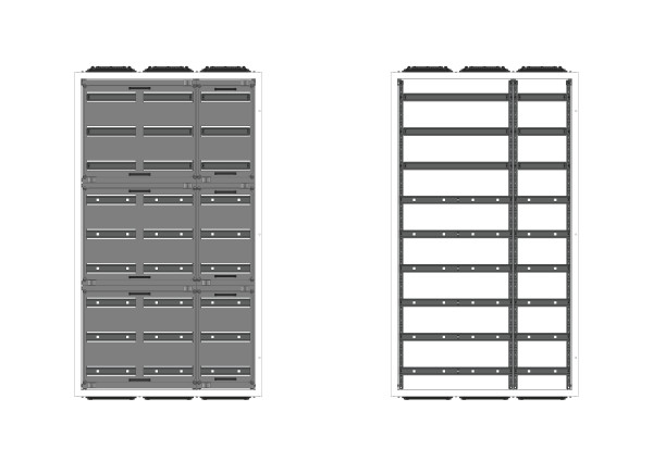AVB3-9-360Automatenverteiler, AVB, BxHxT = 820x142