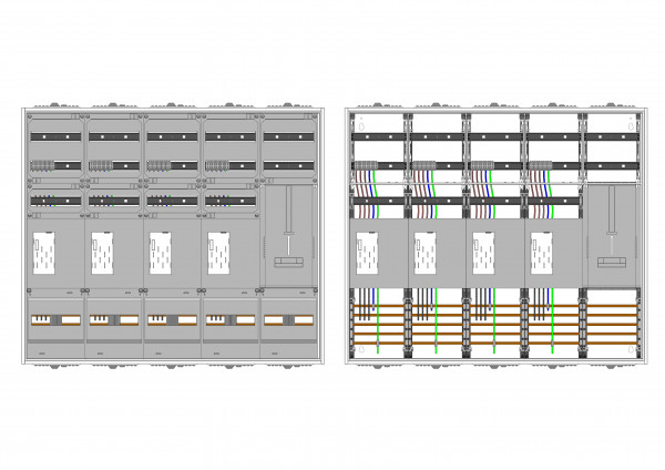 AEZ52-230-125, eHZ-Zählerverteilung