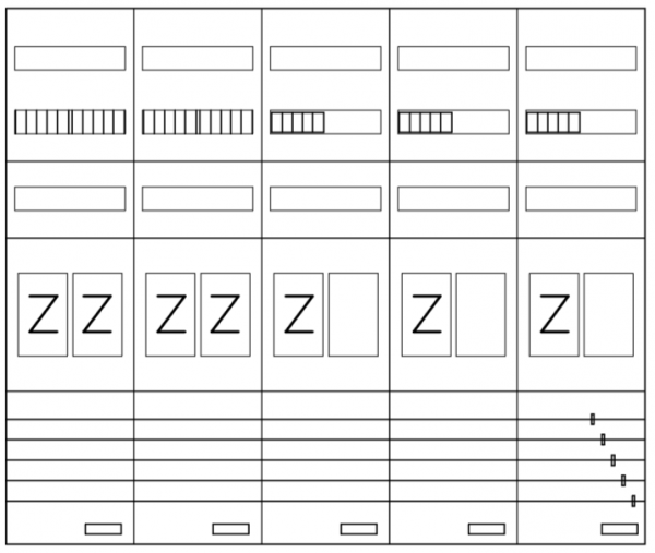 AEZ52-210-132, eHZ-Zählerverteilung