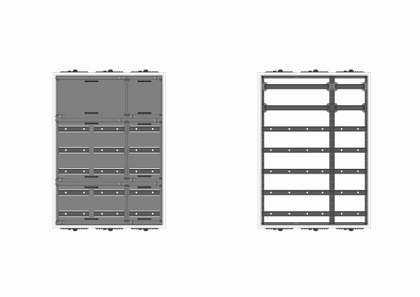 Automatenverteiler, AVK, BxHxT = 800x1100x210, S