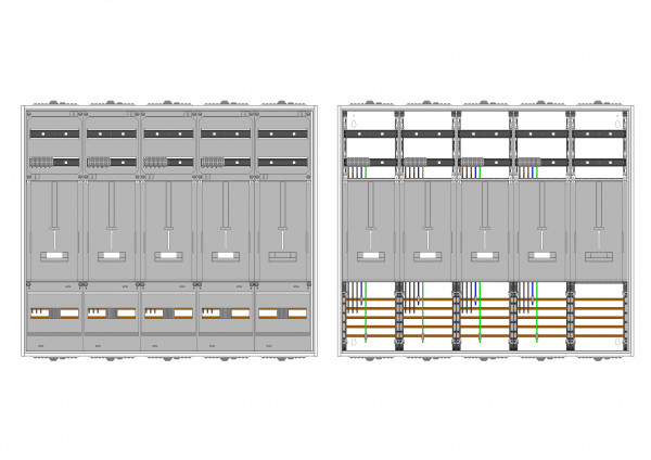 AZ52B-230, Zählerverteilung mit 3-Punktbefestigung